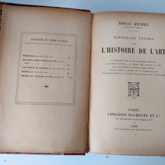 Nouvelles études sur l histoire de l art - 1908 (limba franceza)