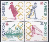 Suedia 1991 - Castigatorii Aurului Olimpic, in bloc, MNH, Nestampilat