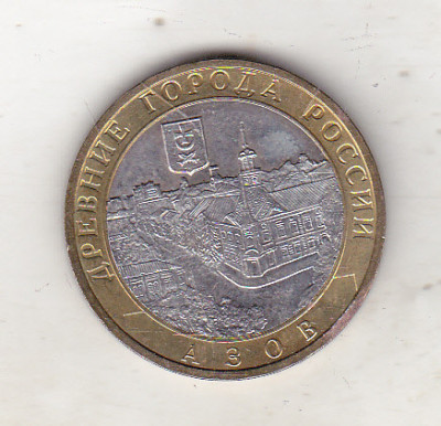 bnk mnd Rusia 10 ruble 2008 , bimetal , Azov MMD foto