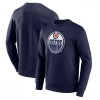 Edmonton Oilers hanorac de bărbați Primary Logo Graphic Crew Sweatshirt - VALUE - L, Fanatics Branded