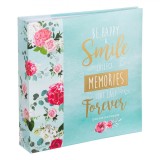 Album Foto, Model Floral, Capacitate 200 Poze, Multicolor, Format 22.5x22cm, Oem
