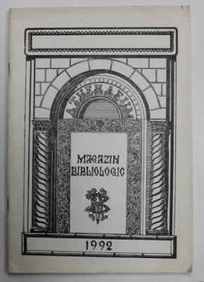 MAGAZIN BIBLIOLOGIC , NR. 2 , 1992 , BIBLIOTECA NATIONALA A REPUBLICII MOLDOVA foto