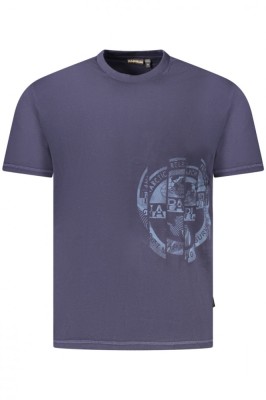 Napapijri Tricou barbati, cu imprimeu grafic, Regular Fit, Bleumarin, M foto