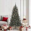 VidaXL Brad de Crăciun artificial cu 300 LED Verde 99 x 99 x 180 cm 3395881