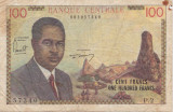 CAMERUN CAMEROON 100 FRANCS 1962 UZATA
