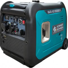 Generator de curent 5.5 kW inverter - HIBRID (GPL + benzina) - insonorizat - Konner & Sohnen - KS-5500iEG-S