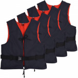 VidaXL Veste de salvare, 4 buc., bleumarin, 50 N, 50-70 kg