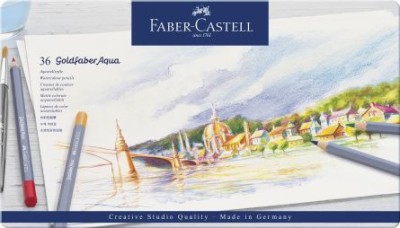 CREIOANE COLORATE AQUARELLE 36 CULORI GOLDFABER CUT. METAL FABER foto