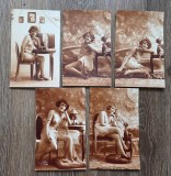 Lot 7 carti postale erotice nuduri