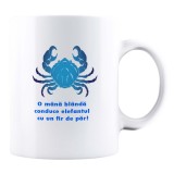 Cana alba personalizata. IMC. "Zodia Rac", INOVATIX&reg;. 330ml