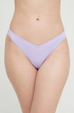 Hollister Co. bikini brazilieni culoarea violet, Hollister Co.