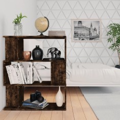 vidaXL Bibliotecă/Separator stejar fumuriu 80x24x96cm lemn prelucrat