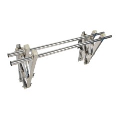 Suport de uscare din otel inoxidabil de uz casnic pliabil, extensibil, pentru aerisire rufe, de montat pe perete, design push-pull, economiseste spati