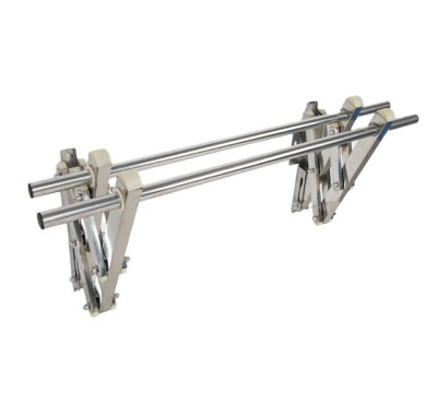 Suport de uscare din otel inoxidabil de uz casnic pliabil, extensibil, pentru aerisire rufe, de montat pe perete, design push-pull, economiseste spati foto