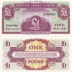 BRITISH ARMED FORCES 1 pound UNC!!!