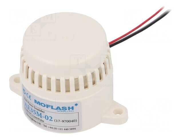 Semnalizator acustic buzer 6-28V DC 95dB IP30 49x46mm