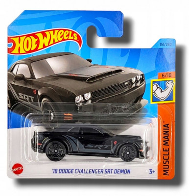 2023 Hot Wheels 151/250 MUSCLE MANIA 6/10 - &amp;#039;18 Dodge Challenger SRT Demon foto