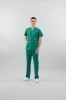 Bluză medicală Clio unisex M 516 - Verde chirurgical