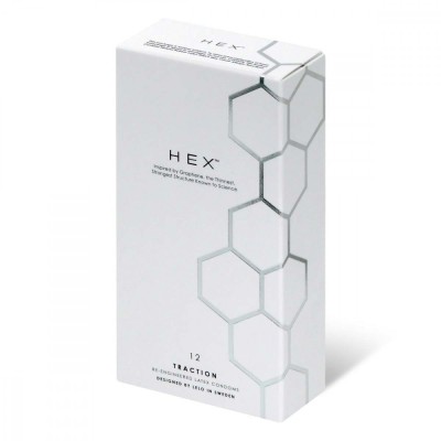 Lelo Hex - Prezervative Premium cu Structură Hexagonală 12 Bucăți foto