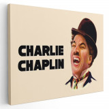 Tablou Charlie Chaplin comediant Tablou canvas pe panza CU RAMA 40x60 cm