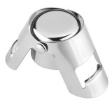 Dop pentru sticle cu bauturi, otel si plastic, reutilizabil, 5.5 x 3.8 cm, argintiu, Oem