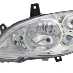 Far Mercedes Vito/ Viano (W639), 10.2010-2014, partea Stanga, cu daytime running light; tip bec H7+H7+H7; reglare electrica; cu motor