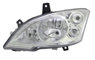 Far Mercedes Vito/ Viano (W639), 10.2010-2014, partea Stanga, cu daytime running light; tip bec H7+H7+H7; reglare electrica; cu motor foto