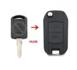 Carcasa cheie Topautochei&reg; pentru Opel Corsa C, 2 butoane, model conversie, lamela canelura stanga