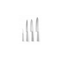 Set 4 cutite profesionale din inox, Hendi, cutite inluse: bucatarului 37 cm si 33 cm, sunca 33 cm, decojire 19 cm foto