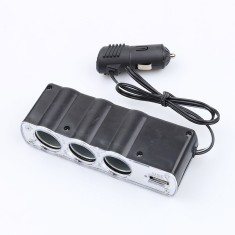 Distribuitor pentru bricheta auto, cu incarcator USB foto