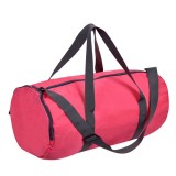 Geanta Sport Fucsia cu Manere Gri &amp; Fermoar 48x25x35cm, Oem