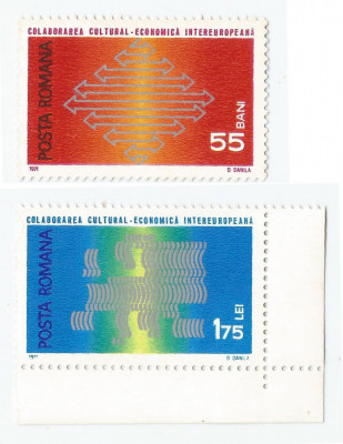 Romania, LP 762/1972, Colaborarea Cultural-Economica Intereuropeana, MNH foto