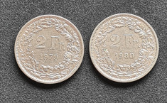 Elvetia 2 francs franci 1979 1980 foto