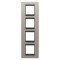 Rama Ornament 4P verticala metal LUX Gewiss Chorus aluminiu lavy GW16229WS