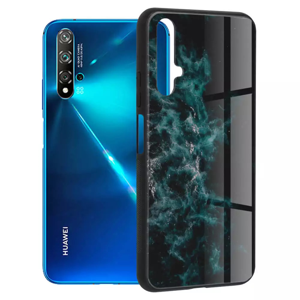 Husa Huawei Nova 5T Honor 20 Antisoc Personalizata Nebuloasa Albastra Glaze  | Okazii.ro