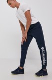 Columbia pantaloni CSC Logo bărbați, culoarea bleumarin, material uni 1911601