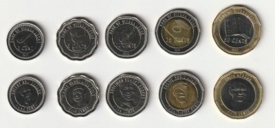SIERRA LEONE █ SET COMPLET █ 1+5+10+20+50 Cents █ 2022 UNC PESTE_2000MONEDE_AICI foto
