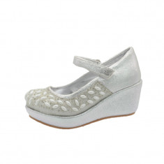 Pantofi cu platforma pentru fete Ensa ENS-1, Argintiu foto