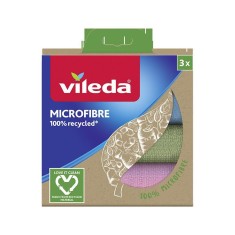 Panza Vileda, microfibra, fibre reciclabile, pachet. 3 buc foto