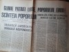 Scanteia poporului 23 decembrie 1989 anul 1,nr. 1 al ziarului -revolutia romana
