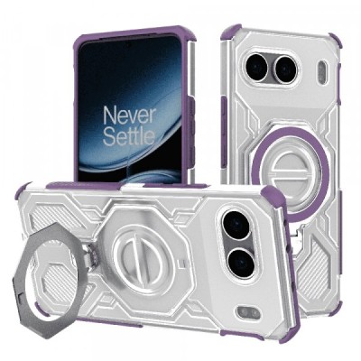 Husa pentru OnePlus Nord 4, Techsuit, Carbon Shield Pro, Mov foto