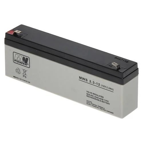 Acumulator AGM 2.3Ah 12V seria MW Power,MWS2.3-12, terminal de