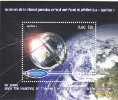 COSMOS SPUTNIK I ,BLOC,2007,Lp.1786, MNH ** ROMANIA. foto