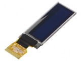 Afişaj OLED grafic 0,91&quot; 128x32 galben - Dimensiuni 30x11,5x1,26mm