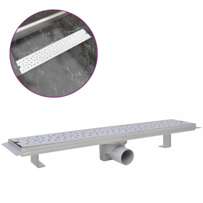 Rigola dus liniara, model bule, otel inoxidabil, 630 x 140 mm foto