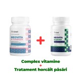 Complex vitamine și tratament horcăit păsări, iepuri și viței 100ml Neovita B Complex + Neovita Respirator