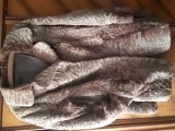 2 Haine de blană naturală SWAKARA astrahan bej si negru