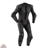 Costum (combinezon) motociclete barbati piele Ixon vara model Vendetta Evo MS culoare: negru Negru L