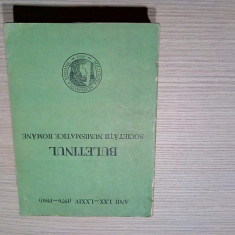 BULETINUL SOCIETATII NUMISMATICE ROMANE -Anii LXX-LXXIV (1976-1980) - 1981, 789p