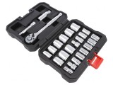 Set Chei Tubulare Hexagonale 3/8 24 Bucăți